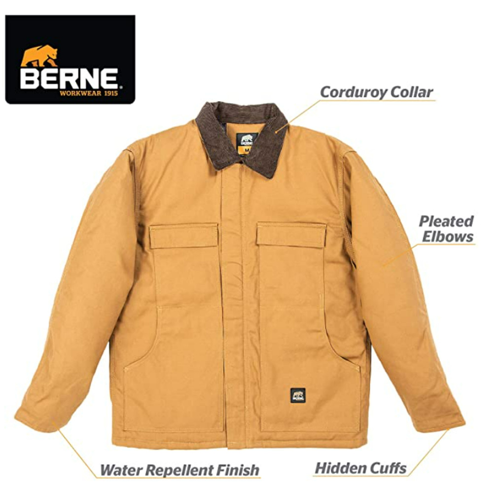 NEW! BERNE ORIGINAL INSULATED CHORE COAT, LARGE